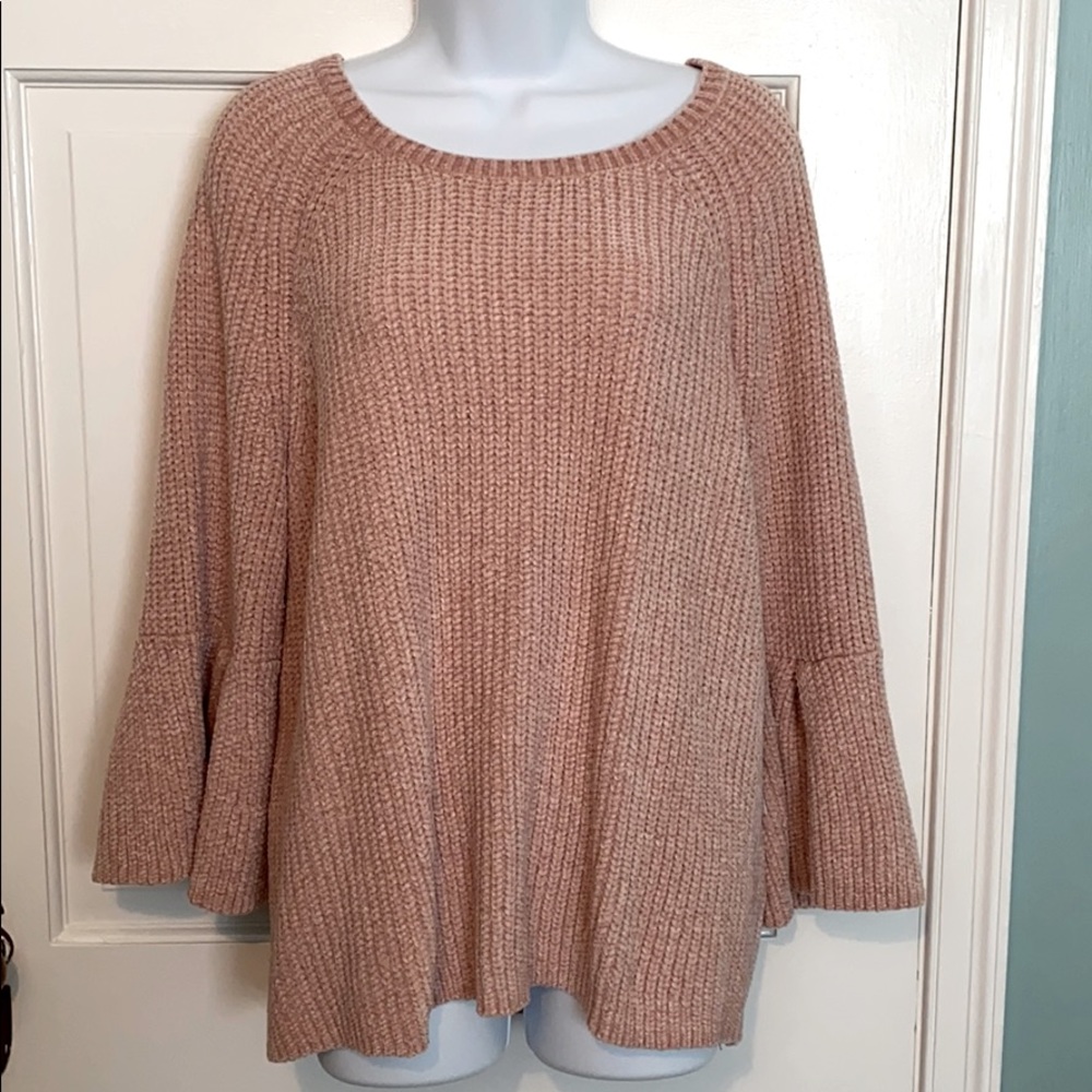 ANA 1X cozy pink sweater